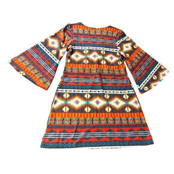 Yahada Tribal Boho Mini Dress Poncho Style Acrylic Material Size XS‎ - Picture 7 of 11